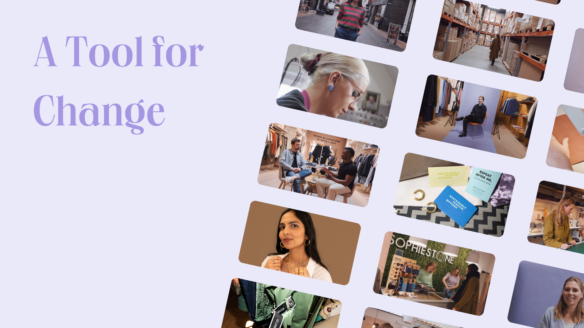 Sustainable Fashion Gift Card wants to change the perception of sustainable fashion and launches documentary: A Tool for Change