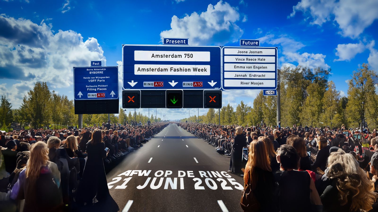 AFW celebrates 750 Years of Amsterdam with a landmark fashion show on the A10 Ring